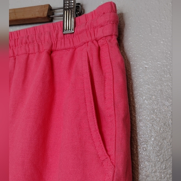 NWT J. Crew Women's Linen Blend Vacation Boho Drawstring Waist High Rise Shorts - Picture 7 of 15